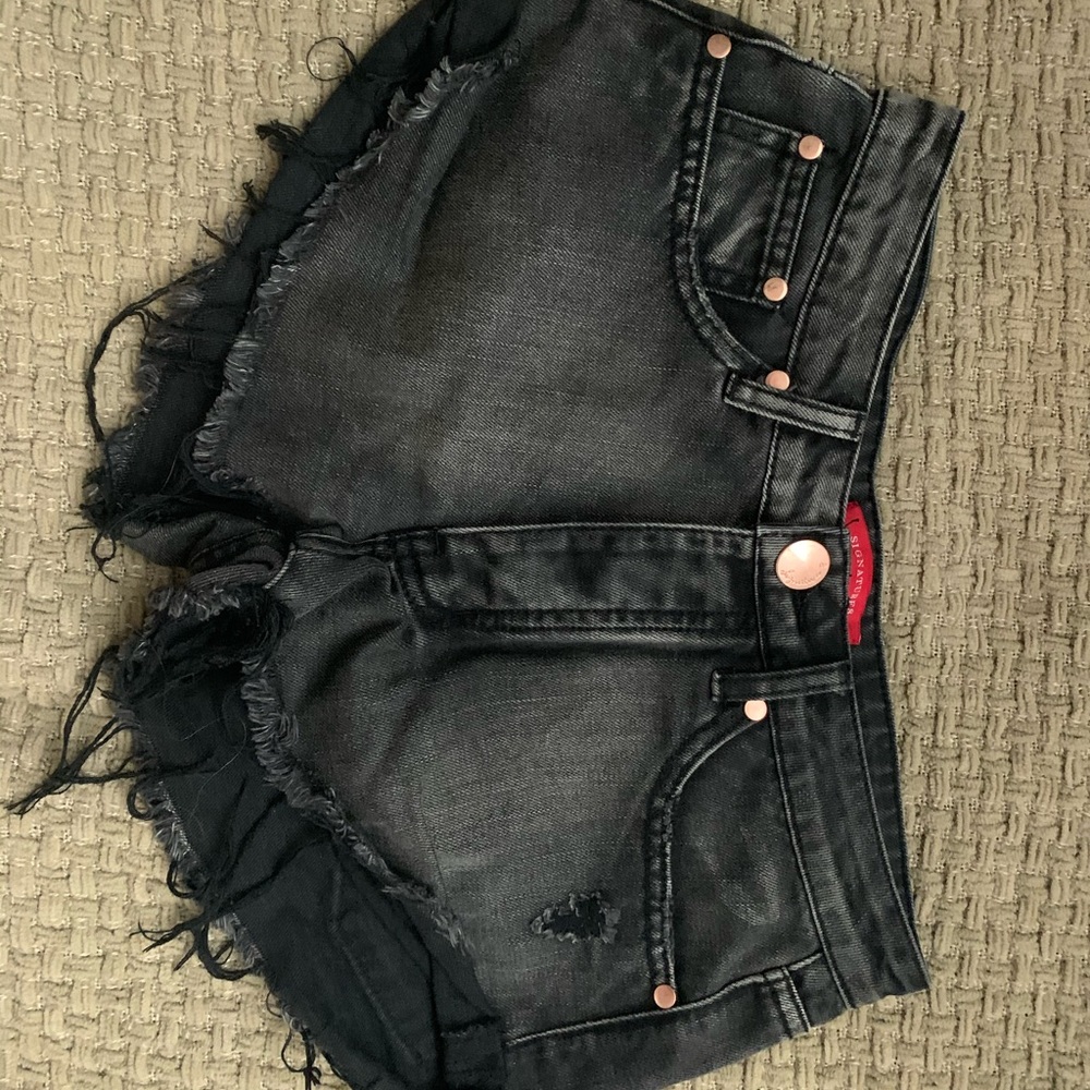 Black Jean shorts- Signiture
